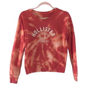TIE DYE Embroidered Surf Logo Crew Neck Pullover!